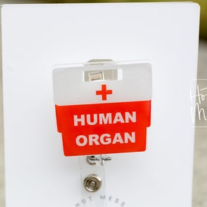 Transplantation Team Abzeichen Reel, Organspende Abzeichen Reel, RN ID Halter, versenkbare Acryl Abzeichen Reel, Krankenschwester Geschenk