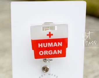 Transplantation Team Abzeichen Reel, Organspende Abzeichen Reel, RN ID Halter, versenkbare Acryl Abzeichen Reel, Krankenschwester Geschenk