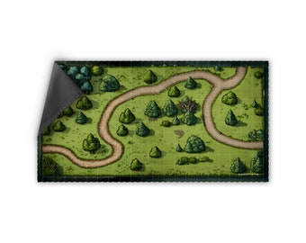 Forest Path Map, DnD Cloth Battle Map, size S