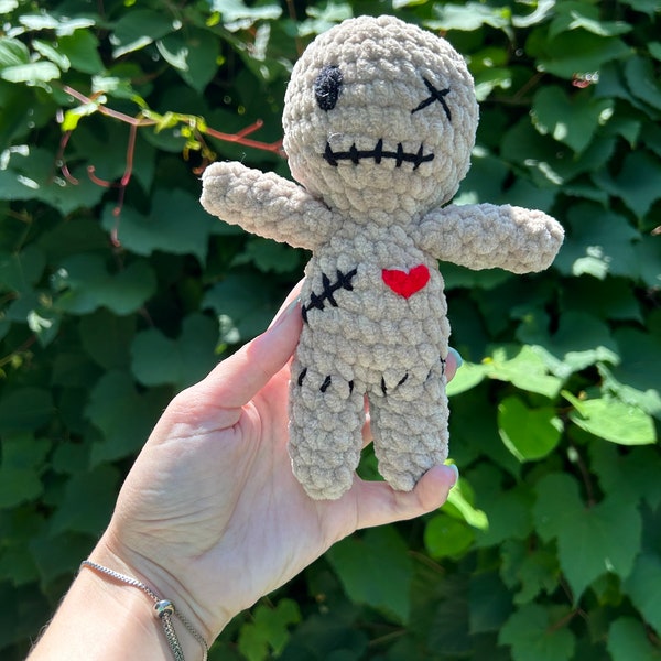 Voodoo Doll Plushie, Hangmade Stuffed Voodoo Doll, Custom Voodoo Doll, Halloween Plushies, Plush With Joy