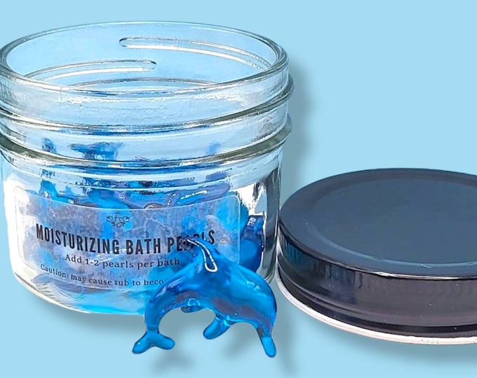 Dolphin Bath Pearls Moisturizing Bath Oil Beads Lotus Etsy