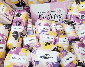 Custom Birthday Advent Box: Self Care Countdown Gift
