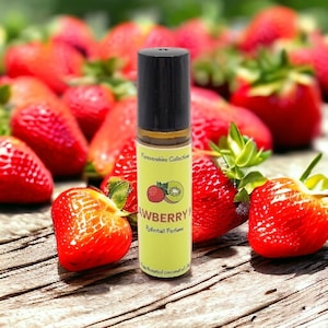 Strawberry Kiwi Roller Ball Perfume - Fruity Perfume - Strawberry Perfume - Kiwi Scented