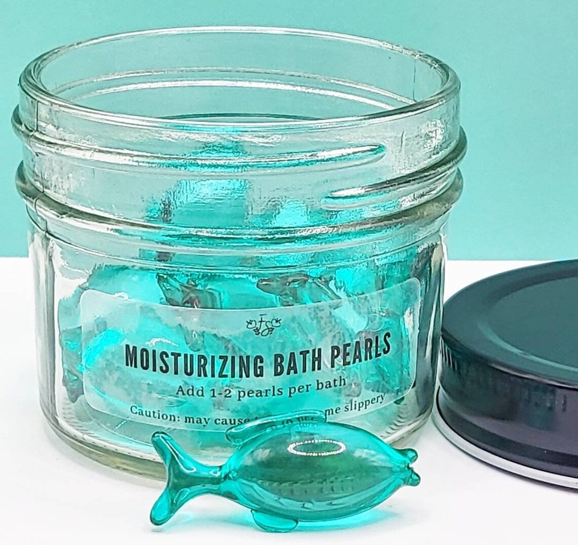 Fish Shaped Bath Beads Moisturizing Bath Oil Beads Ocean Etsy