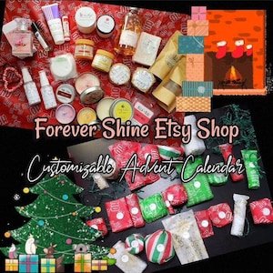 Customizable Christmas Advent Calendar Box - Self Care Advent - 12 Days of Christmas - Advent Calendar for Adults - Advent Calendar for Teen