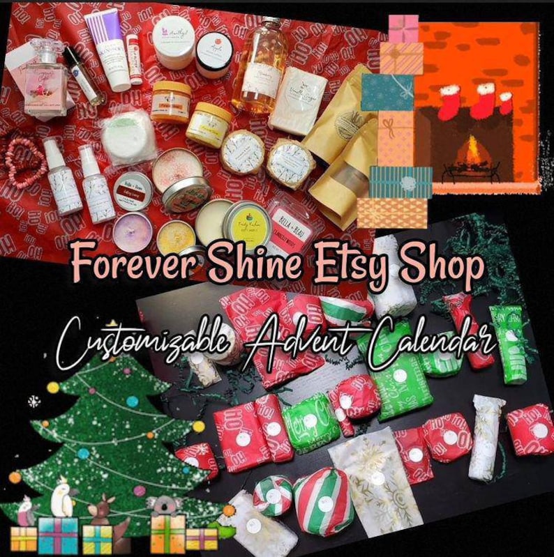 Customizable Self Care Advent Christmas Advent Calendar Box Etsy