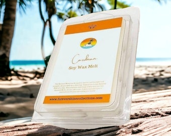 Tropical Coconut Wax Melts: Caribbean Beach Scents