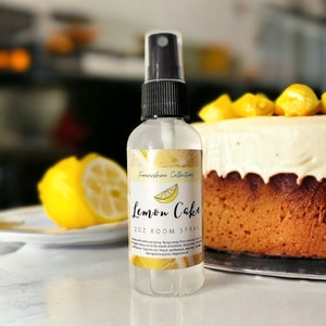 Lemon Cake Room Spray - Lemon Linen Spray - Lemon Scented Spray - Sweet Room Spray - Bakery Scents