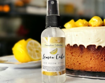 Lemon Cake Room Spray - Lemon Linen Spray - Lemon Scented Spray - Sweet Room Spray - Bakery Scents