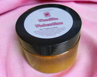 Vanilla Valentine Lotion: Handmade Vegan Body Butter (4oz)