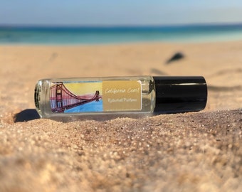 California Coast Roll On Perfume - Roller Ball Perfume - Ocean Scented Perfume - Travel Gifts - California Gifts - Travel Lover