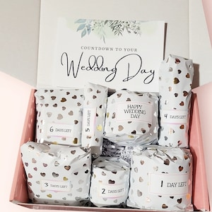 Custom Wedding Countdown Box - Wedding Advent -  Bride to Be Gift - Wedding Gift - Wedding Countdown - Bride Gift Box