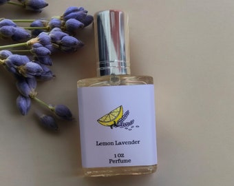 Lemon Lavender Perfume - Lavender Perfume - Floral Perfume - Lemon Scented