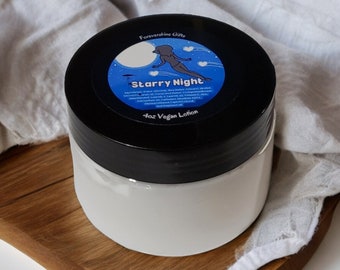 Starry Night Scented Lotion: Vegan Handmade Lotion for Dry Skin (4oz)