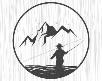 Download Fly Fishing Angler Etsy