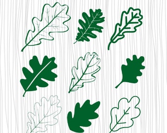 Oak Leaf Clipart Etsy
