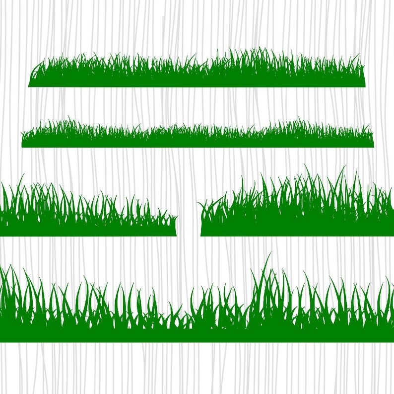 Download Wild Grass border SVG Files Grass Dxf Files Grass Clipart ...