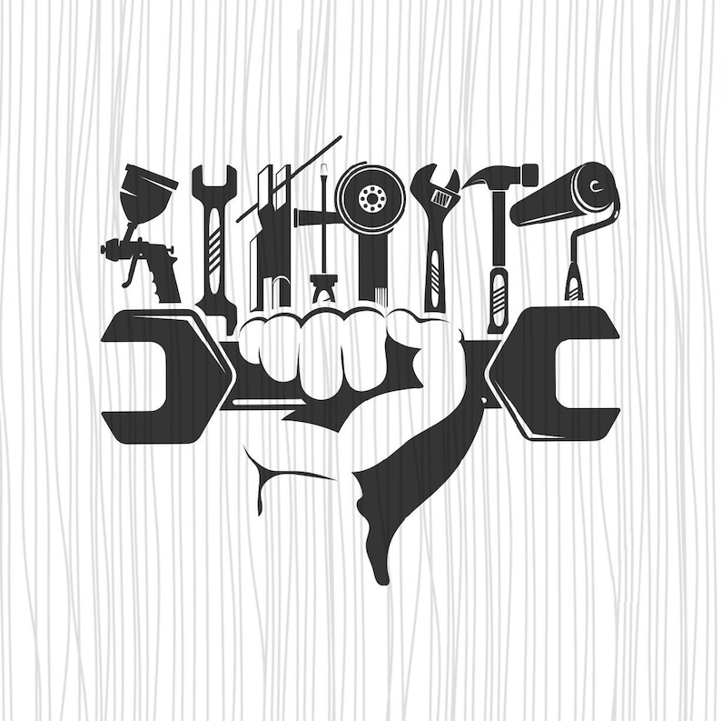 Handyman Svgwrench hammer screwdriver SVGWorkshop Tools | Etsy