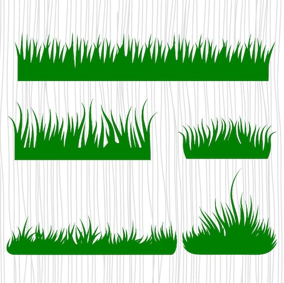 Download Wild Grass border SVG Files Grass Dxf Files Grass Clipart ...