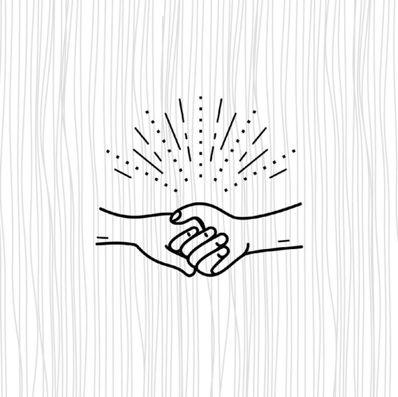 Helping Hands Svghands Silhouette Svgtwo Hands Svg Hand Etsy