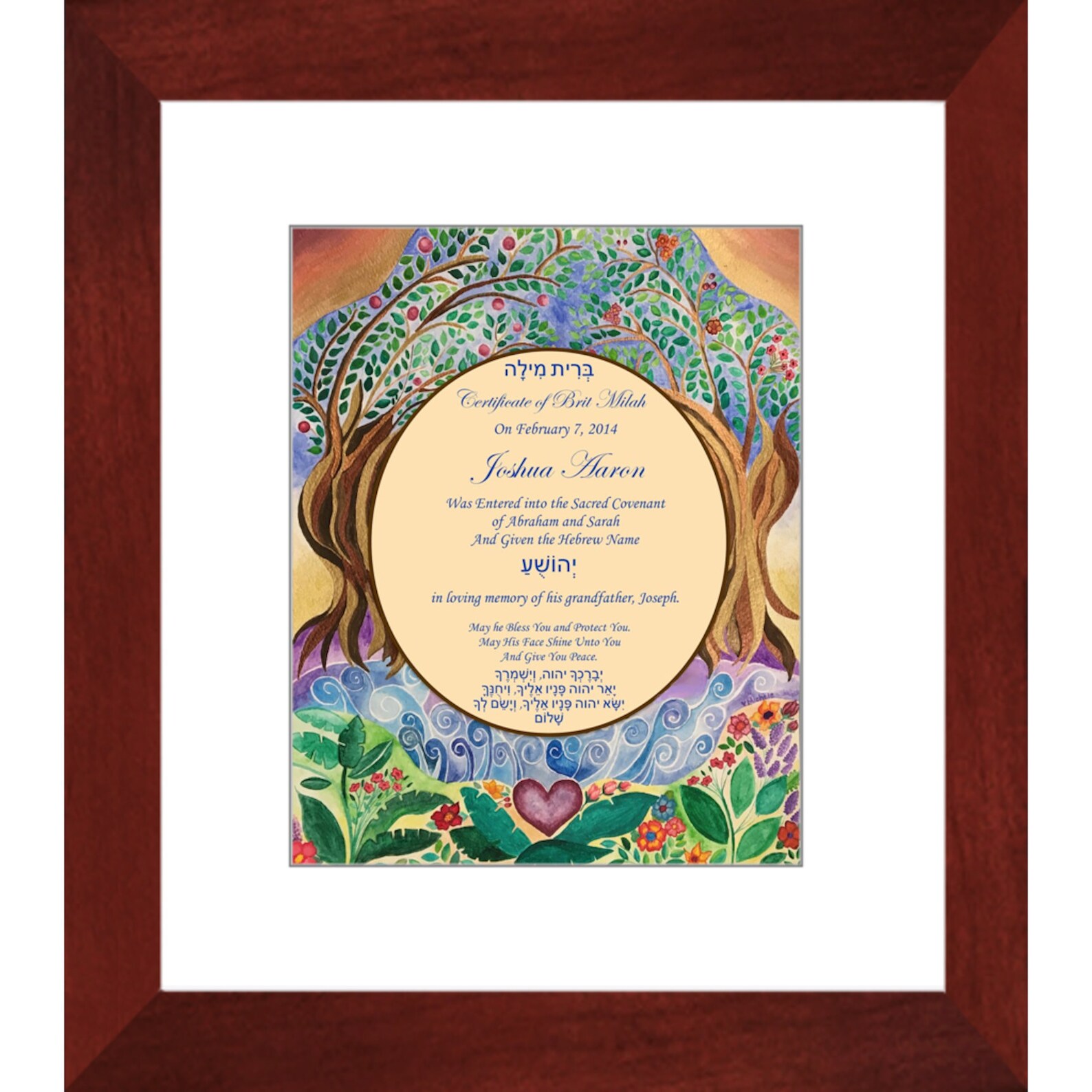 Baby Naming Gift Brit Milah Certificate Custom Baby Boy or | Etsy