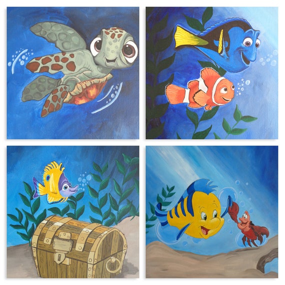 Under The Sea Personalized Fine Art Prints Nemo And Dory Etsy