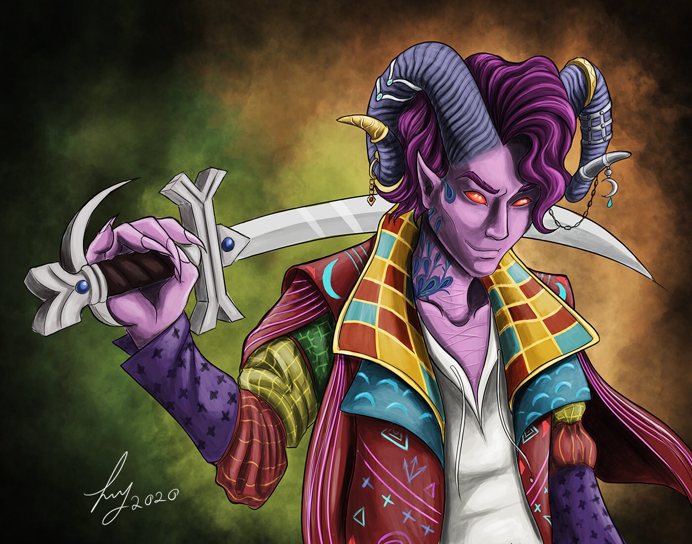Mollymauk Critical Role 11X14 Print Etsy
