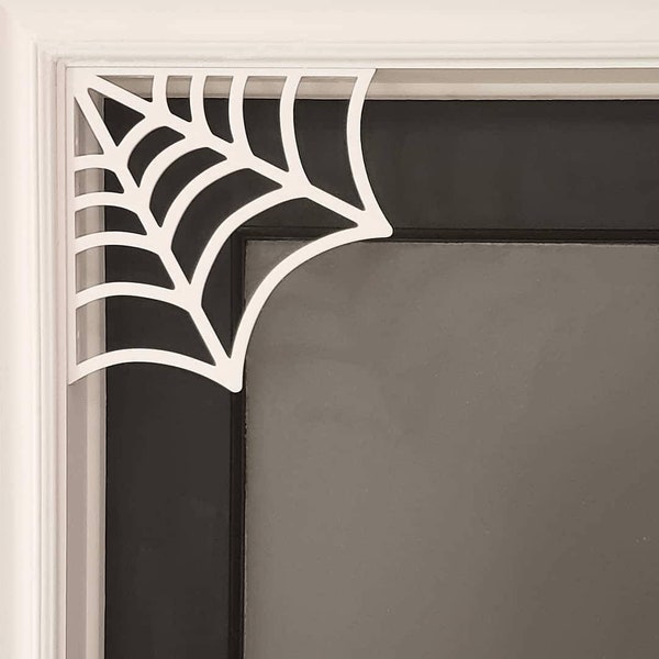 Spider Web Door Corner • Gothic Home Decor • 3D Printed