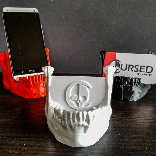 Lower Jaw Phone Holder • Gothic Home Decor • 3D Printed