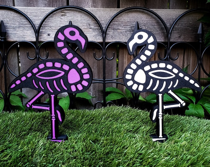 Skelingo 11" Garden Stakes • Gothic Home Garden Decor • 3D Printed