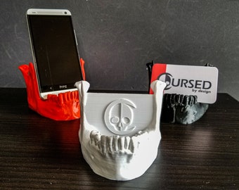 Lower Jaw Phone Holder • Gothic Home Decor • 3D Printed