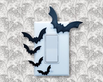 BOO BATS BAT ANIMAL Metal License Plate Frame Tag Holder Tag