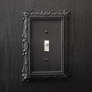 Cubierta de placa de interruptor con marco victoriano • Gothic Home Hardware • Impresión 3D n.° 2