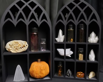 Cathedral Window Crystal Shelf • Gothic Home Decor • 3D Printed