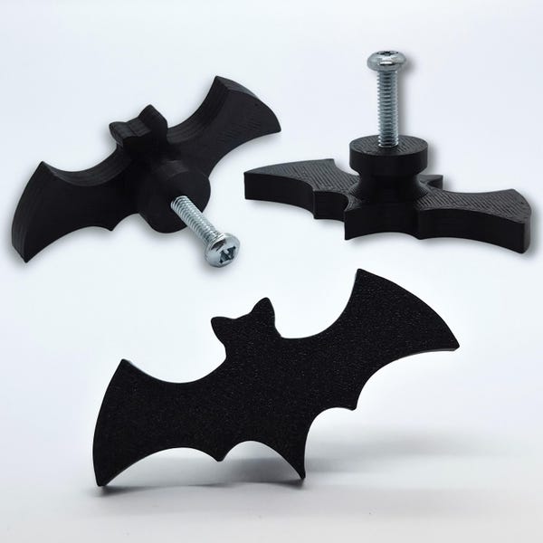 Bouton de meuble chauve-souris • Décoration gothique Home Hardware • Imprimé en 3D
