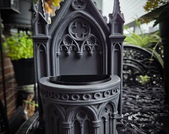 Gothic Cathedral Hanging Planter • Indoor Plant Pot • Spooky Home & Garden Decor