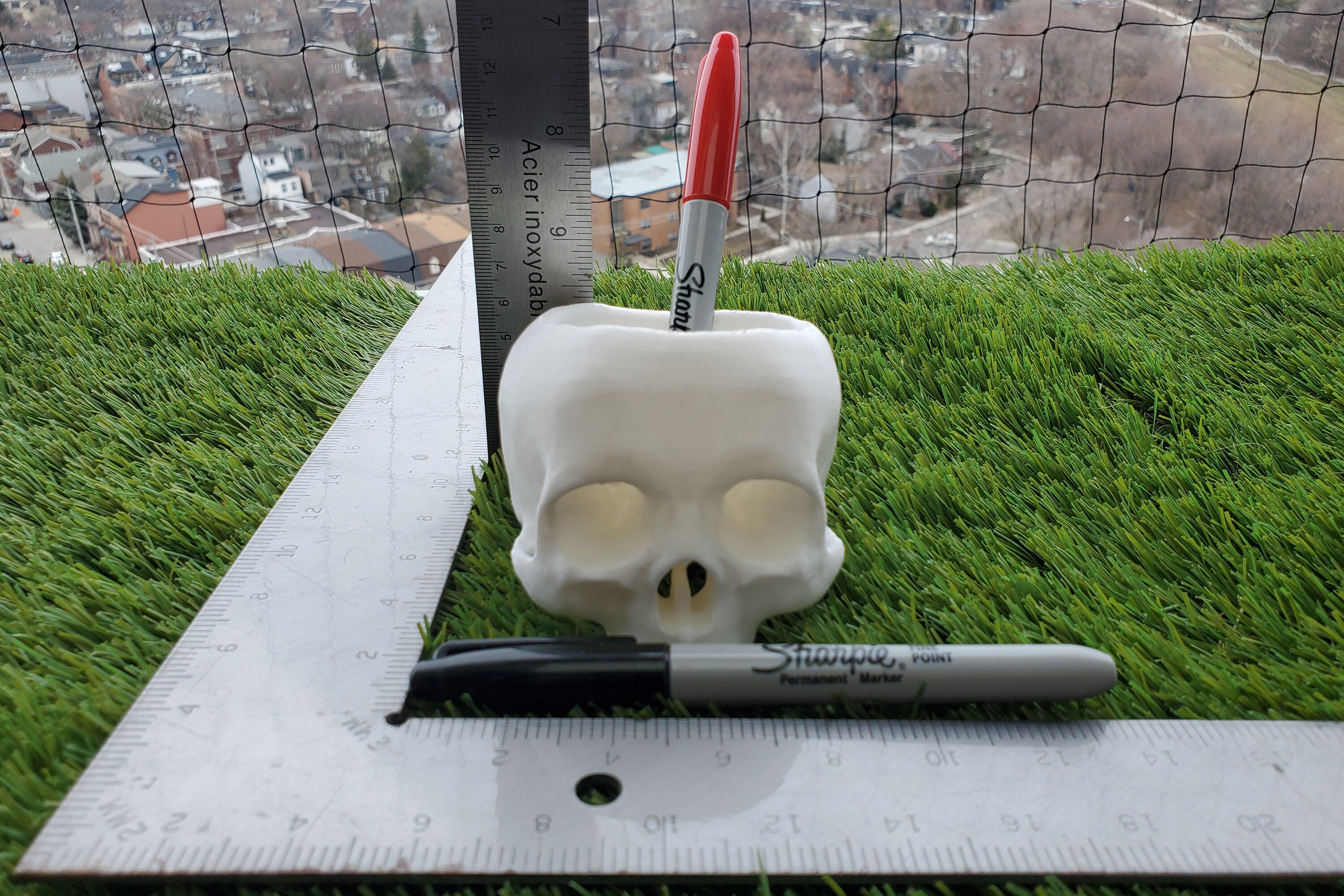Skull Succulent Planter • Gothic Home Garden Decor • 3D Printed