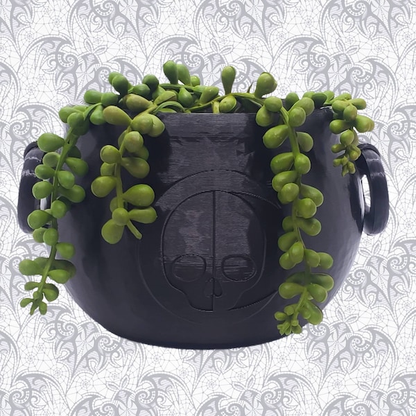 Stor kittelplanter • Gotisk trädgårdsdekor • 3D-utskriven