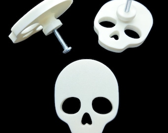 スカルキャビネットノブ • ゴシックホームハードウェア装飾 • 3Dプリント