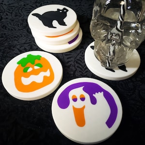 Posavasos de galleta de azúcar espeluznantes • Decoración gótica para el hogar • Impresión 3D