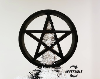 Star and Heart Tree Toppers • Gothic Holiday Home Decor • 3D Printed