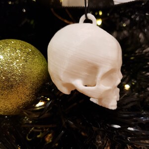 Conjoined Skull Tree Ornament Gothic Holiday Home Decor 3D Printed image 5