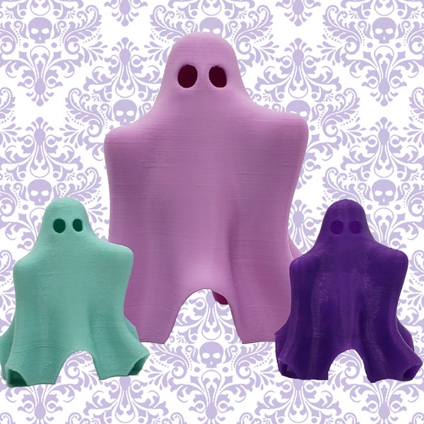 Friendly Ghost Figurine • Gothic Home Decor • 3D Printed