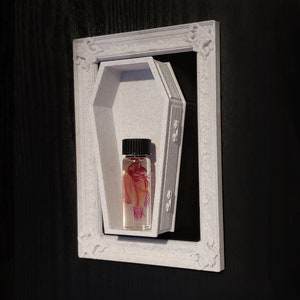 Marco de ataúd decorativo para pared • Decoración gótica para el hogar • Impresión 3D