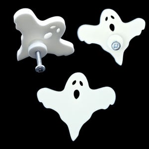 Ghost Cabinet Knob • Gothic Home Hardware Decor • 3D Printed