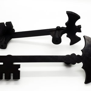 Bat Skeleton Key Drawer Pull Gothic Home Hardware Decor 3D Printed image 1