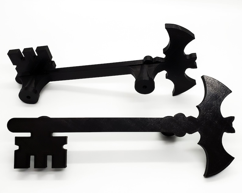 Bat Skeleton Key Drawer Pull Gothic Home Hardware Decor 3D Printed image 1