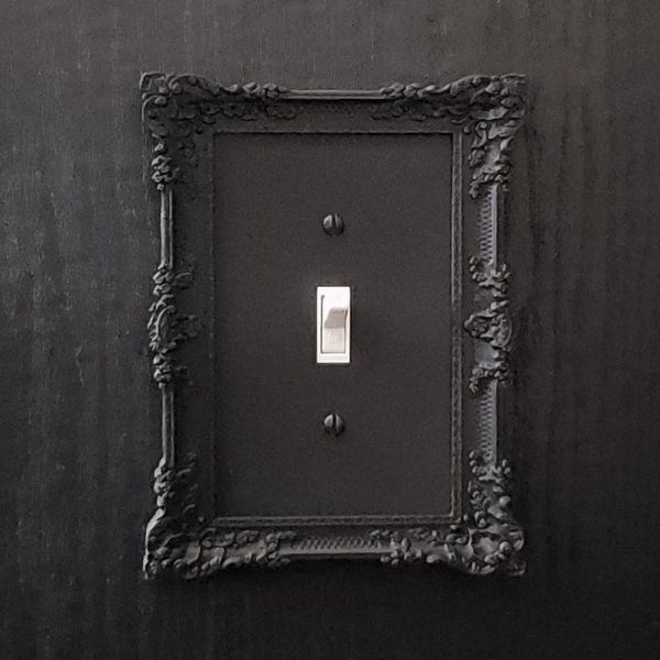 Cubierta de placa de interruptor con marco victoriano - Extragrande • Gothic Home Hardware • Impresión 3D n.° 3
