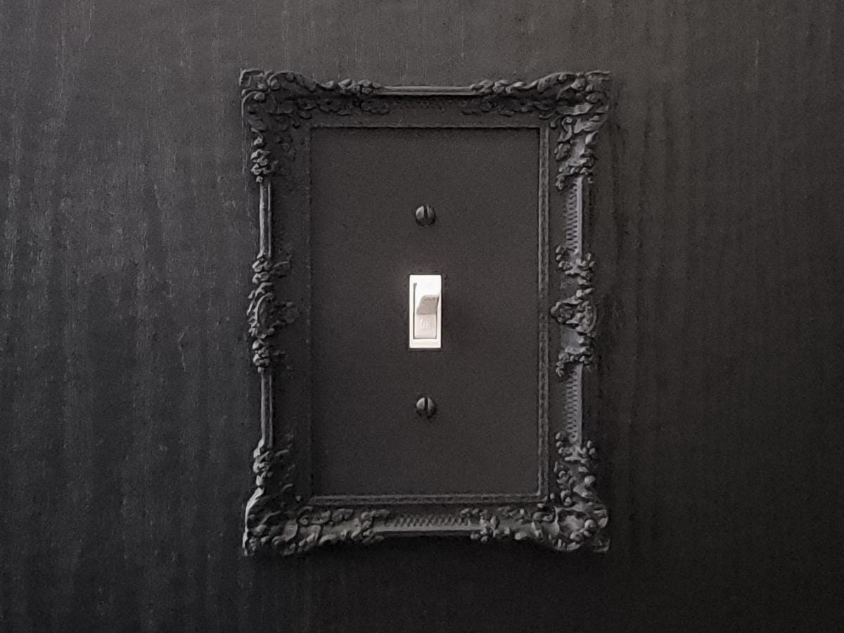Victorian Frame Switch Plate Cover - Oversized • Gothic Home