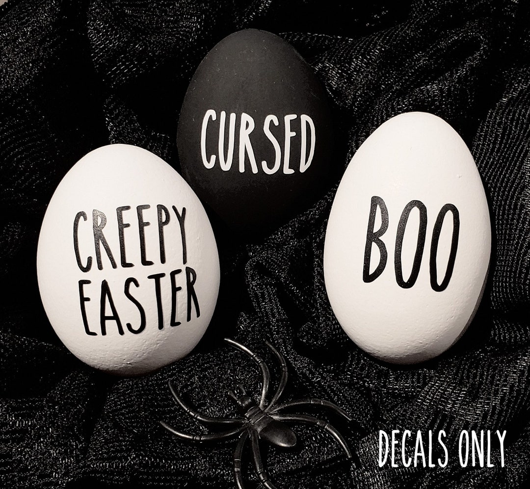 Easter Egg Vinyl Decals 3pack DECALS ONLY Easterween Decals
